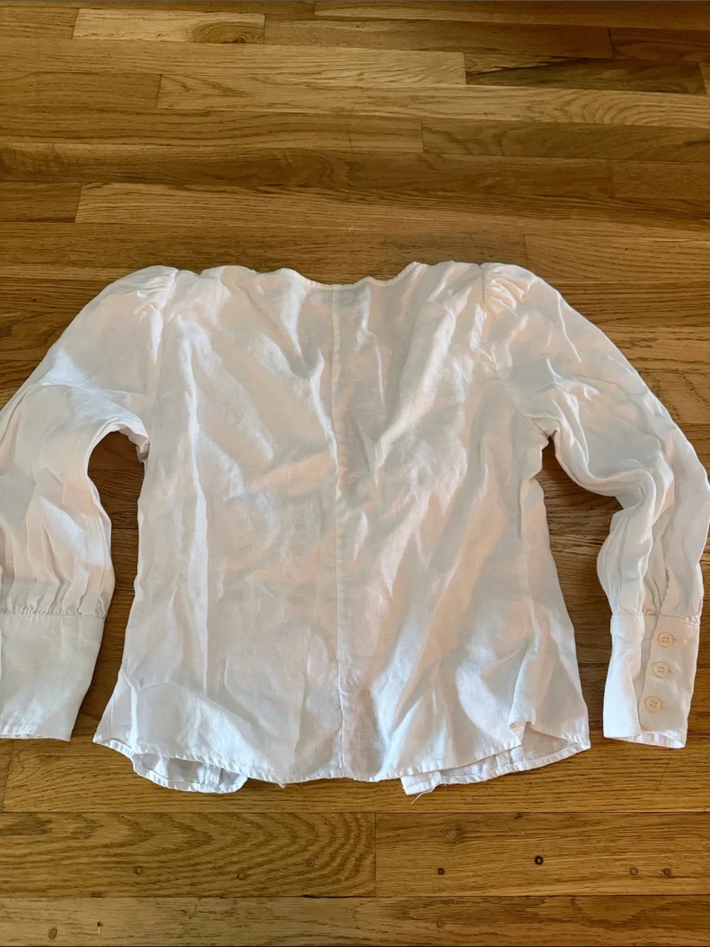 Reformation linen button front top